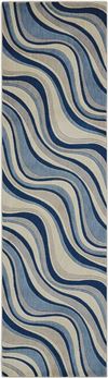 Somerset Ivory Blue Area Rug