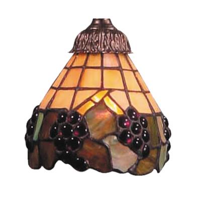 ELK Mix-N-Match Stained Honey Dune Glass Shade With Grape Accents - Multicolor - 999-7