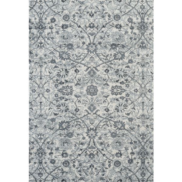 Alexandria Light Blue Floral Rectangular Accent Rug 2'x3'