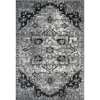 Alexandria Dark Gray Medallion Rectangular Accent Rug 2'x3'