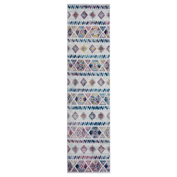 Alexandria Blue Tribal Runner Rug 2'6"x10'3"