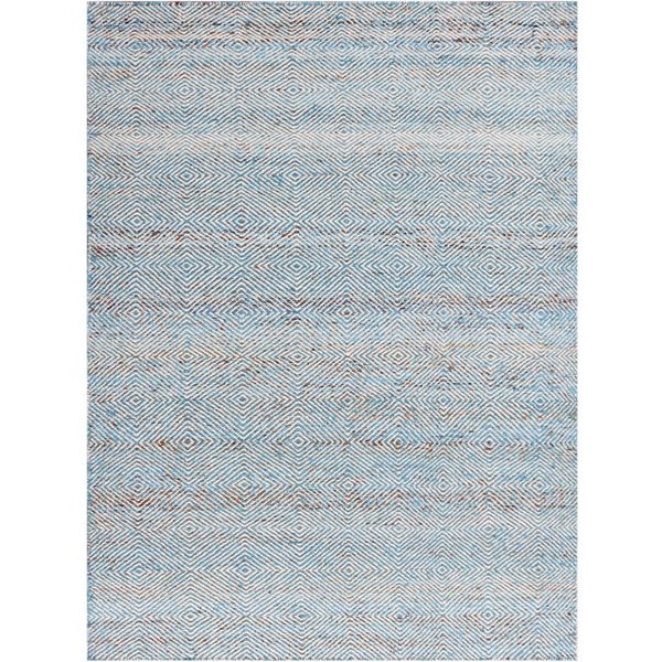 Amber Aqua Hand-Woven Rectangular Accent Rug 2'x3'