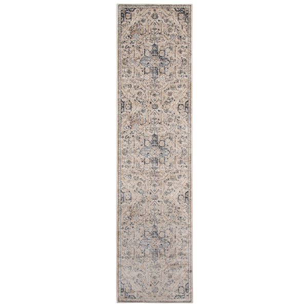 Belmont Tan Medallion Runner Rug 2'8"x10'