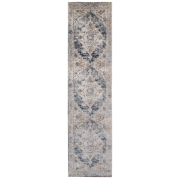 Belmont Beige Medallion Runner Rug 2'8"x10'