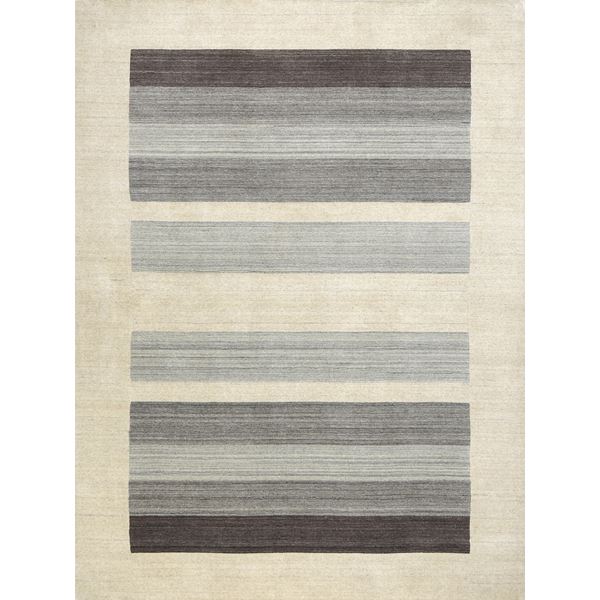 Blend Cream Hand-Woven Rectangular Area Rug 8'x10'