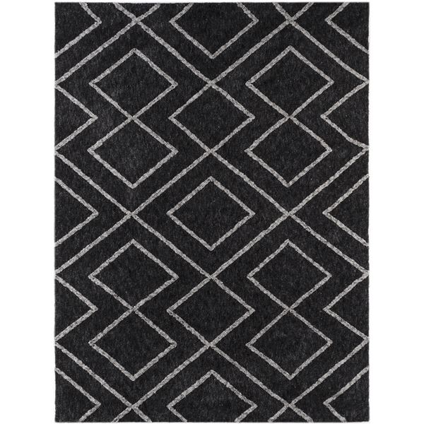 Bryant Charcoal Geometric Rectangular Accent Rug 2'x3'