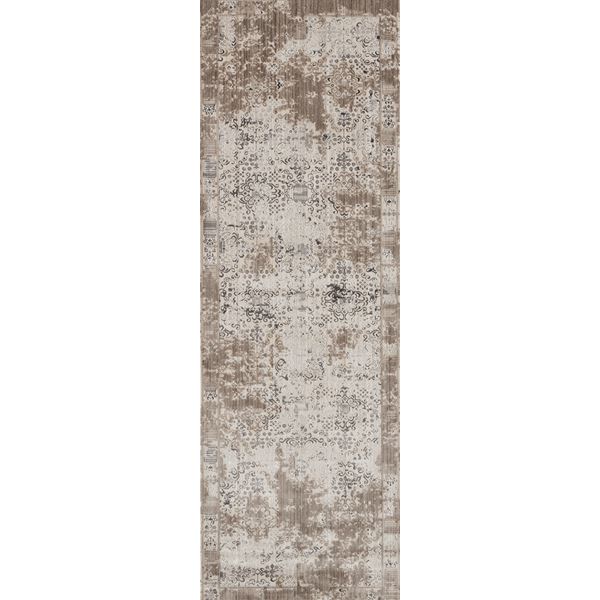 Cambridge Tan Pattern Runner Rug 2'6"x8'