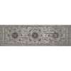 Cambridge Dark Gray Medallion Runner Rug 2'6"x8'