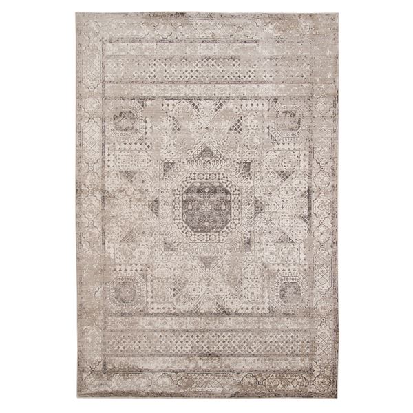 Cambridge Dark Gray Medallion Rect. Area Rug 7'10"x10'10"