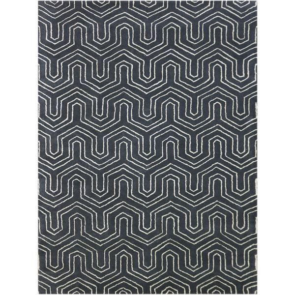 City Dark Gray Hand-Tufted Rectangular Area Rug 8'6"x11'6"