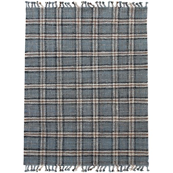 Hampton Blue Hand-Woven Rectangular Accent Rug 2'x3'