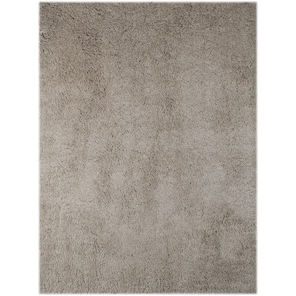 Illustrations Beige Solid Rectangular Area Rug 7'6"x9'6"