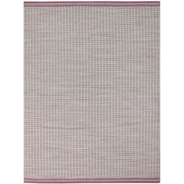 Loft Pink Flat-Weave Rectangular Area Rug 3'x5'