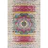 Manhattan Pink-Ivory Medallion Runner Rug 2'6"x6'