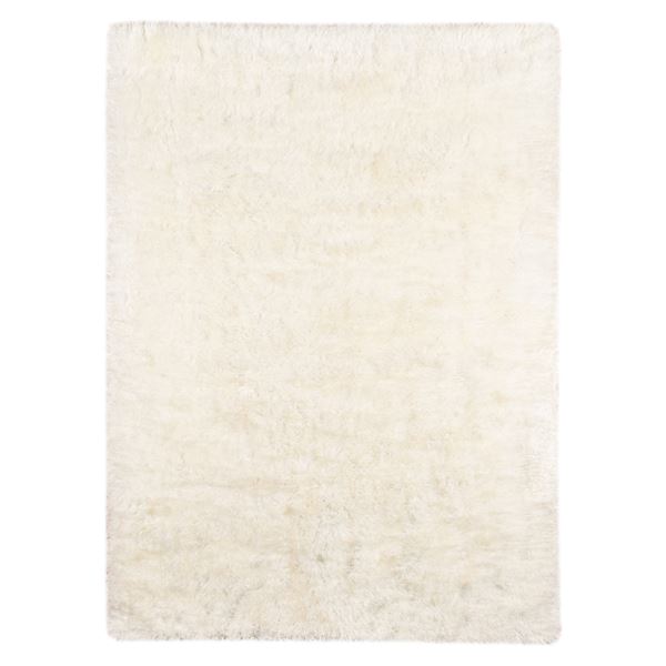 Metro Cream Solid Rectangular Area Rug 3'x5'