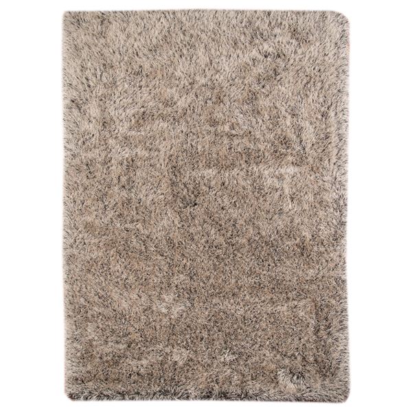 Metro Beige Solid Rectangular Area Rug 9'x13'6"