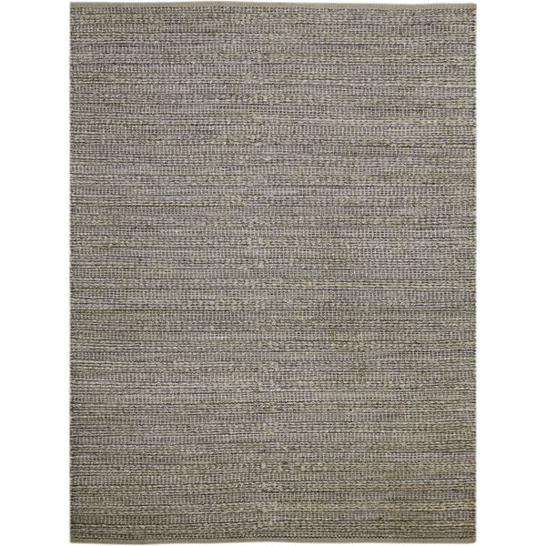 Naturals Dark Gray Flat-Weave Rectangular Accent Rug 2'x3'