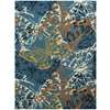 Piazza Blue Animal Rectangular Area Rug 4'x6'