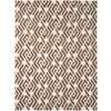 Piazza Brown Geometric Rectangular Area Rug 8'x11'