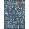 Perla Blue Hand-Tufted Rectangular Area Rug 8'6"x11'6"