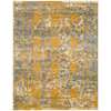 Sanya Yellow-Blue Bordered Rectangular Area Rug 8'9"x11'9"