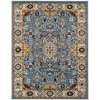 Sanya Blue Bordered Rectangular Area Rug 4'x6'