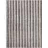 Tropics Gray-Charcoal Hand-Woven Runner Rug 2'3"x8'