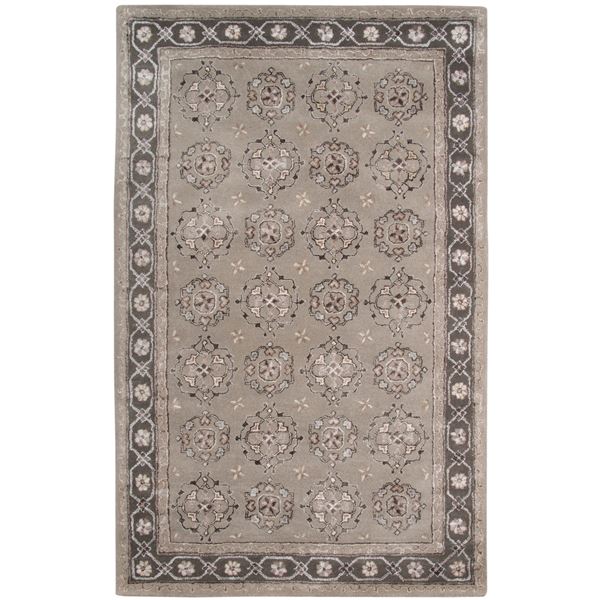 Urban Green Hand-Tufted Rectangular Area Rug 7'6"x9'6"