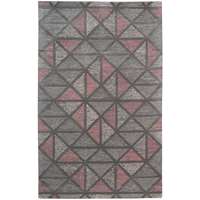 Vector Pink Hand-Tufted Rectangular Accent Rug 2'x3'