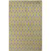 Zara Yellow-Blue Flat-Weave Rectangular Accent Rug 2'x3'