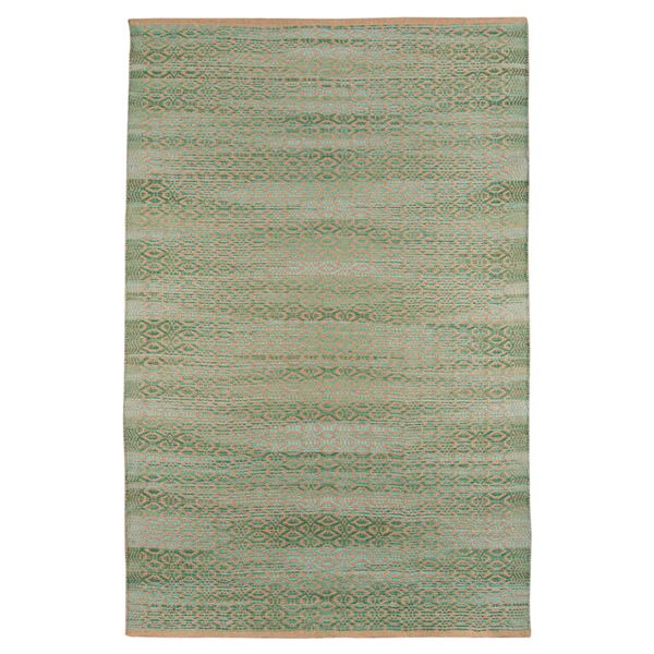 Zola Aqua Flat-Weave Rectangular Accent Rug 2'x3'