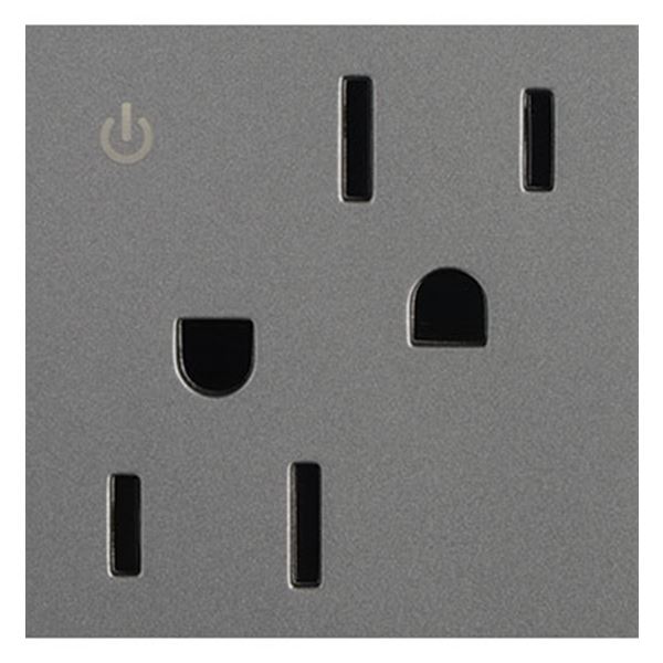 Tamper-Resistant Dual Controlled Outlet, 15A