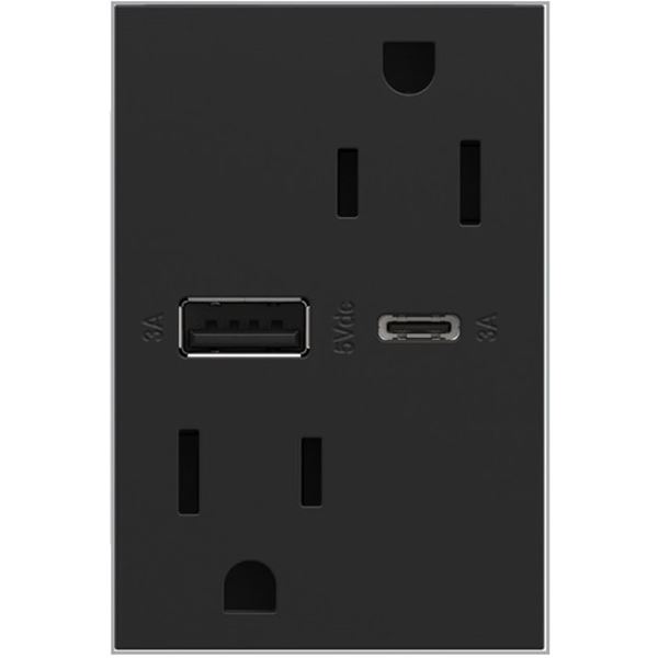 Tamper-Resistant A/C USB Hybrid Outlet