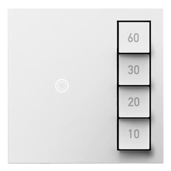 Legrand adorne Manual-ON/Timed-OFF SensaSwitch in White Finish - ASTM2W2