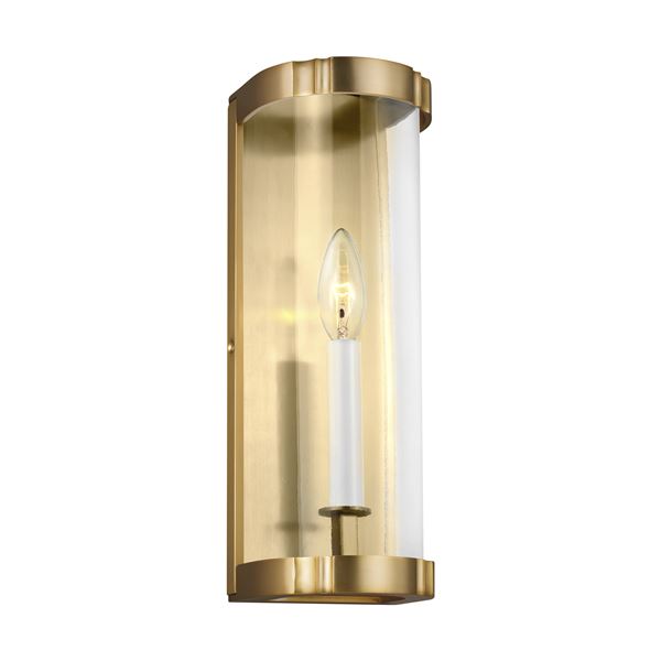 1-LT Clear Glass Sconce