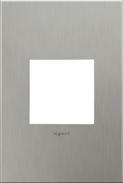 Legrand adorne Brushed Stainless Steel Switch Plate in Brushed Stainless Steel Finish - AWC1G2BS4