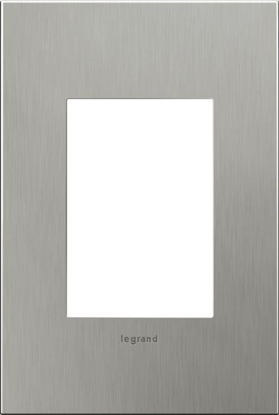 Legrand adorne Brushed Stainless Steel Switch Plate in Brushed Stainless Steel Finish - AWC1G3BS4
