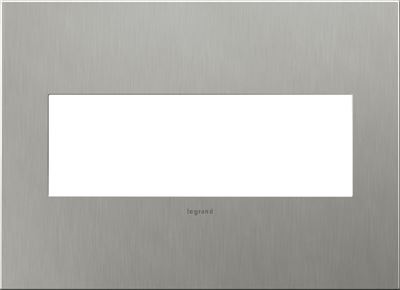 Legrand adorne Brushed Stainless Steel Switch Plate in Brushed Stainless Steel Finish - AWC3GBS4
