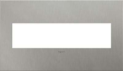 Legrand adorne Brushed Stainless Steel Switch Plate in Brushed Stainless Steel Finish - AWC4GBS4