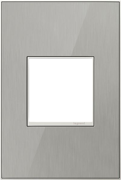 Legrand adorne Brushed Stainless Switch Plate in Brushed Stainless Finish - AWM1G2MS4