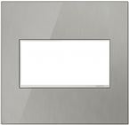 Legrand adorne Brushed Stainless Switch Plate in Brushed Stainless Finish - AWM2GMS4