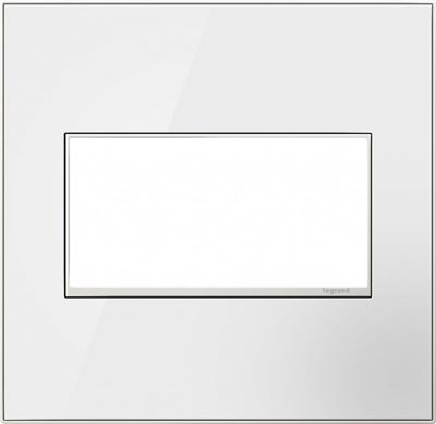 Legrand adorne Mirror White Switch Plate in Mirror White Finish - AWM2GMW4