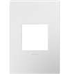 Legrand Adorne Gloss White Standard Black Backplate, 1-Gang Wall Plate AWP1G2WH6