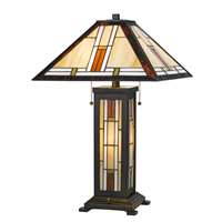 Cal Lighting Table Lamp with Night Light - BO-2719TB