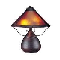 Cal Lighting Mica Table Lamp - Rust - BO-464
