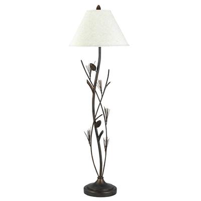 3-Way Pine Twig Iron Floor Lamp
