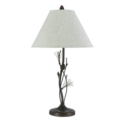 3-Way Pine Twig Iron Table Lamp