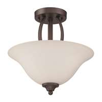 2 Light Convertible Semi Flush/Pendant