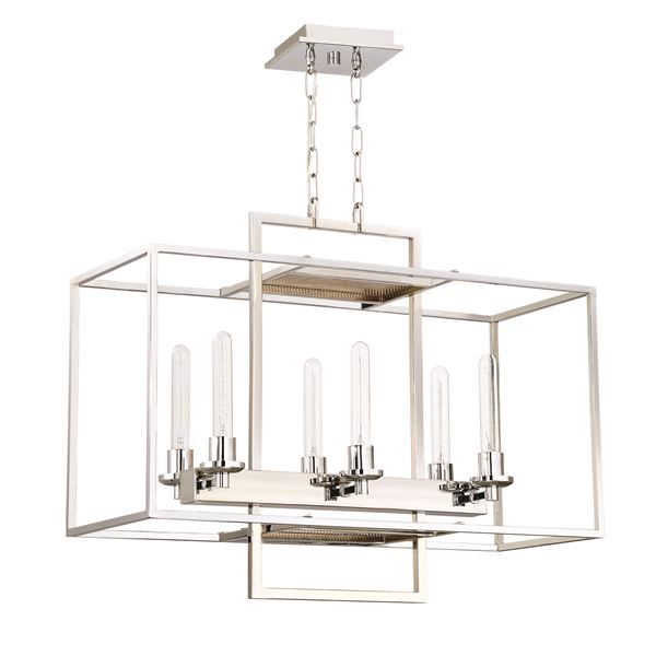 6 Light Linear Chandelier