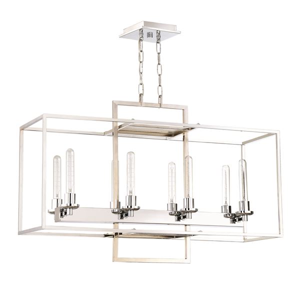 8 Light Linear Chandelier